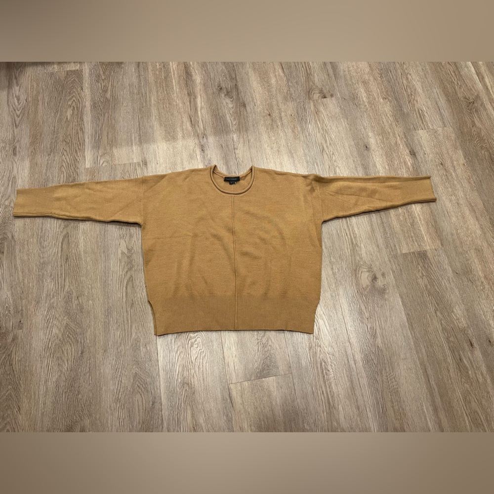French Connection, Crew Neck, Drop Shoulder Sweater with Side slits, Size S